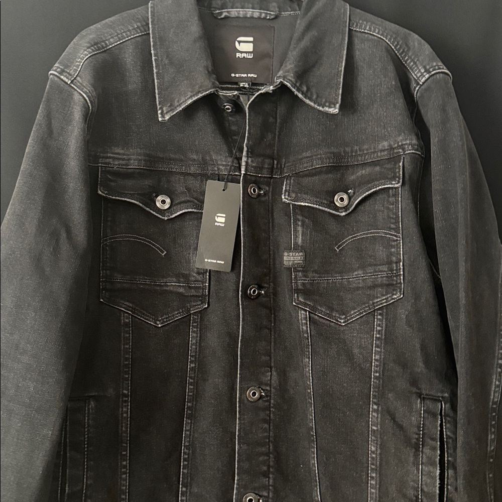 G-STAR RAW Black Denim Jacket NWT